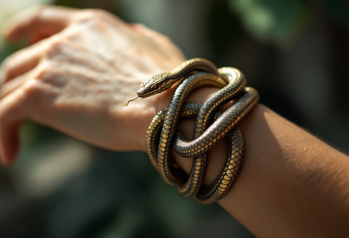 Ce bracelet serpent qui enlace votre poignet comme un charme ancien